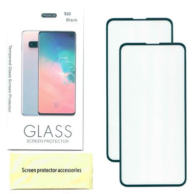 2x Fur Samsung Galaxy S10E Side Glue Schutzglas Displayschutz Tempered Glass mit Box