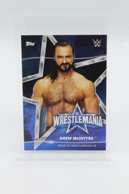 WWE 205 Wrestlemania Drew McIntyre Foil 2021 Topps Near Mint