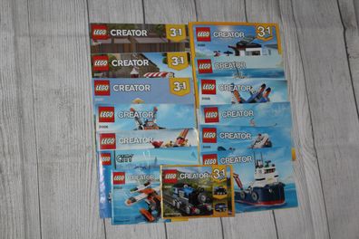 Lego Creator - City ... Bauanleitungen Konvolut Sammlung 14 Stück