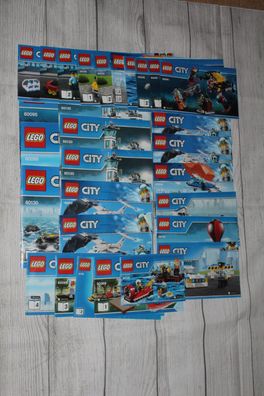 Lego City Bauanleitungen Konvolut Sammlung 30 Stück