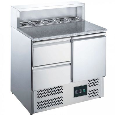 Pizzatisch EPS 900 1/2 Pizzazubereitung mit Aufsatz 903x700x1086 Gastlando