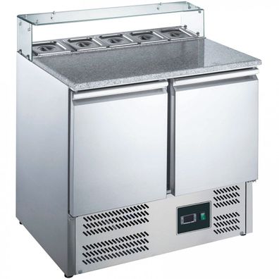 Pizzatisch EPS 900G Pizzazubereitung mit Glasaufsatz 900x700x1086 Gastlando