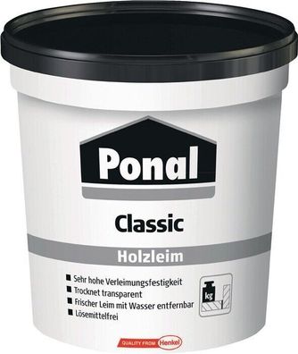 Ponal Classic Holzleim Leim Kleber Holzkleber 760 g lösemittelfrei Henkel PN12N