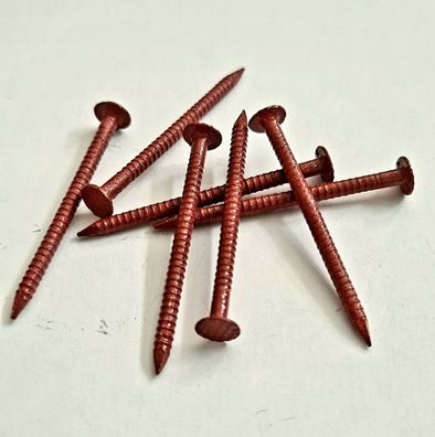 RE-Schraub Fassadenplattenstifte Fassadennägel Nägel 2,3x37mmV2A 100St Ziegelrot
