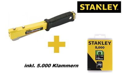 AKTION Stanley Hammertacker Schlagtacker 6-PHT150 inkl. 5.000 Klammern 10mm