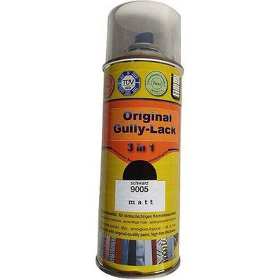 Mertens Original Gully-Lack schwarz 400 ml Sprühdose Spray Metalllack Rostschutz