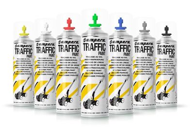 12 Stück Ampere Bodenmarkierfarbe Traffic Paint Spraydose verschiedene Farben
