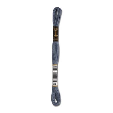 8m Anchor Stickgarn - Farbe 922 - dunkles blaugrau