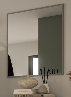 Wandspiegel Garderobenspiegel in grau Flur Diele Spiegel Jaru 65 x 70 cm