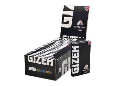 GIZEH © Black Extra Fine Blättchen - 20 Hefte à 100 Blatt - Zigarettenpapier Papers