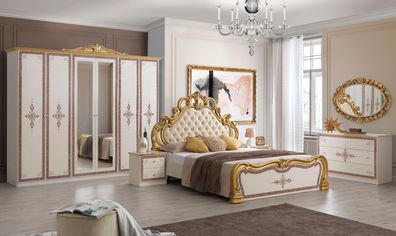 Schlafzimmer Grace in beige barock königlich italienische Möbel