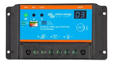 Victron Energy BlueSolar PWM-Light Charge Controller 12/24V-30A : SCC010030020