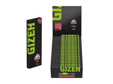 GIZEH © Black Fine - Zigarettenpapier - Grün Drehpapier Blättchen Rolling Papers