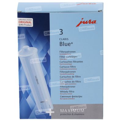 Jura CLARIS Blue + 3er-Set Wasserfilter-Patronen