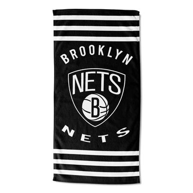 NBA Badetuch Brooklyn Nets gestreift Beach Towel Strandtuch Handtuch 190604538051
