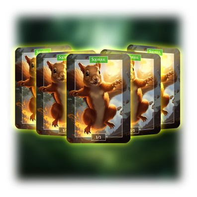 Squirrel (1-1) - ManaFlame Karten 5x Set - Als Token nutzbar