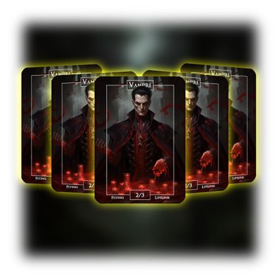 Vampire (2-3) - ManaFlame Karten 5x Set - Als Token nutzbar