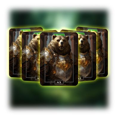 Bear (4-4) - ManaFlame Karten 5x Set - Als Token nutzbar