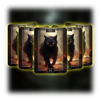 Cat (2-1) - ManaFlame Karten 5x Set - Als Token nutzbar
