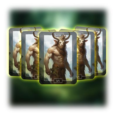 Satyr (1-1) - ManaFlame Karten 5x Set - Als Token nutzbar