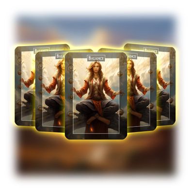 Balance - ManaFlame Karten 5x Set - Als Token nutzbar