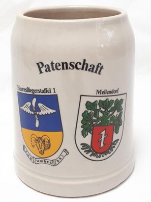 Bundeswehr Bierkrug Patenschaft Heeresfliegerstaffel 1 - Mellendorf