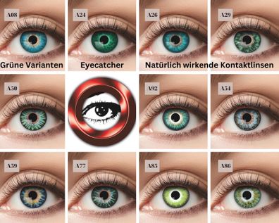 Natürlich wirkende Kontaktlinsen grüne Varianten