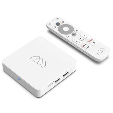 Homatics Box R Lite Android TV Mediaplayer Weiß (4K UHD, Sprachfernbedienung)