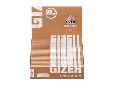 GIZEH © Pure King Size Slim - Extra Fine Papier - Zigarettenpapier - Long Papers