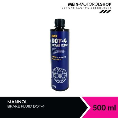 Mannol Bremsflüssigkeit DOT-4 500 ML