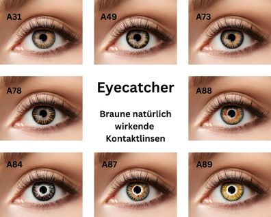 Natürlich wirkende Kontaktlinsen braune Varianten
