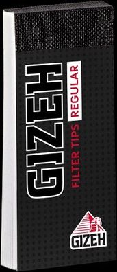 GIZEH © Black - Filter Tips Regular - 35 Blatt pro Heftchen - Zigarettenfilter