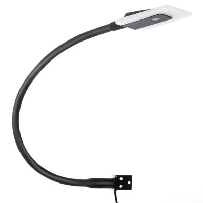 kalb | LED Bettleuchte schwarz mit Schwanenhals Leseleuchte Nachttischlampe