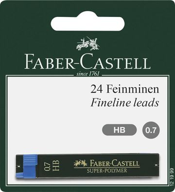 Faber Castell Fineline Leads 24 Feinminen Super Polymer Härte HB 0.7mm