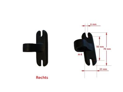 Spiegelhalter Bügelhalter Karosseriehalter Universalhalter für aussenspiegel Re