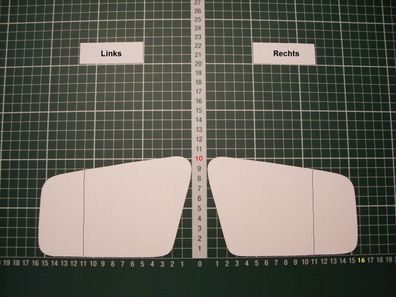 Außenspiegel Spiegelglas Ersatzglas Lada Samara ab 1984 Links asph