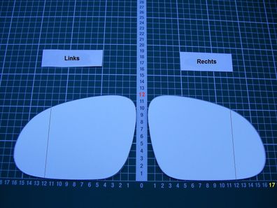 Außenspiegel Spiegelglas Ersatzglas VW Golf 5 Plus ab 2003-2008 Rechts asph
