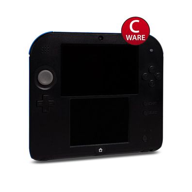 Nintendo 2DS Konsole in Schwarz / Blau OHNE Ladekabel - Zustand akzeptabel