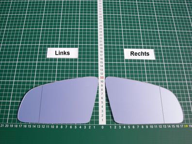 Außenspiegel Spiegelglas Ersatzglas Audi A6 ab 2004-2008 Rechts asph