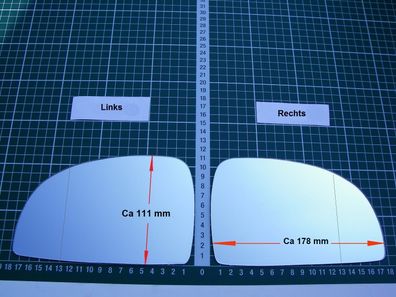 Außenspiegel Spiegelglas Ersatzglas Hyundai Getz ab 2006-2009 Li oder Re asph