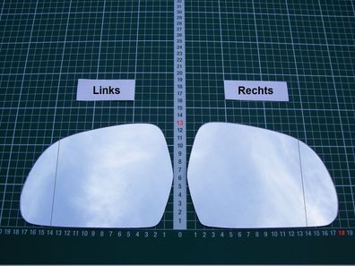 Außenspiegel Spiegelglas Ersatzglas Skoda Octavia 2 ab 2008 Links o. Rechts asph