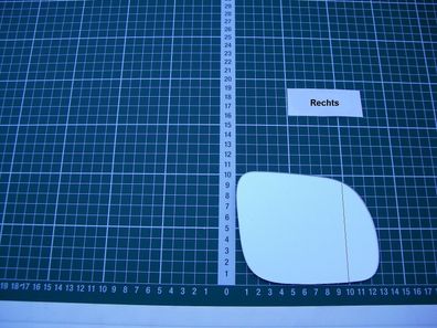 Außenspiegel Spiegelglas Ersatzglas Skoda Octavia 1U ab 1996-04 Rechts asp Klein