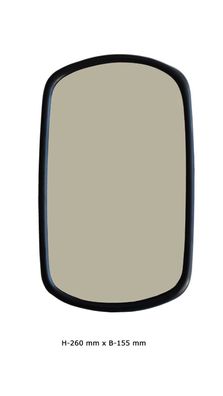 Ersatzspiegel passend für Case CE Caterpillar BOMAG Ingersoll 260x155 mm M-6 mm