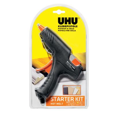 Uhu Heissklebepistole Starter Kit für Heisskleber Bastelarbeiten