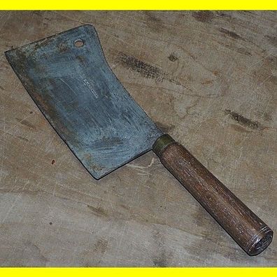 antikes Küchenbeil altes Beil für Fleischer Metzger - H.W. Rocholl - 470 Gramm 33 cm