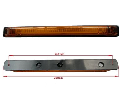 Zusatzlicht Seitenleuchte Seitenmarkierungsleuchte Umriss LKW Orange LED 12/24 V