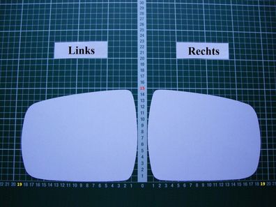 Außenspiegel Spiegelglas Ersatzglas Kia Sorento JC ab 2006-2009 Rechts sph konve