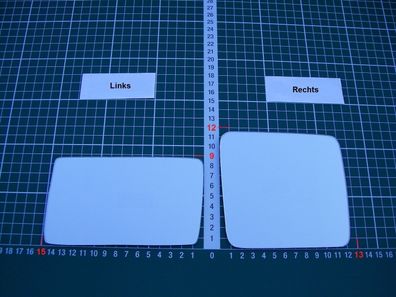 Außenspiegel Spiegelglas Ersatzglas Mercedes W 124 ab 1985-1996 Links sph konvex