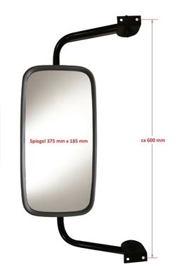 Halter und Spiegel Universal für Fahrzeuge mit ca 600 mm Hoch Vorrichtung Bilder