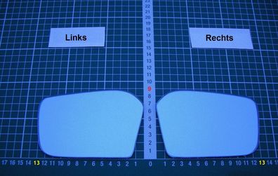 Außenspiegel Spiegelglas Ersatzglas Mercedes SL 107 ab 1971-1989 Rechts sph